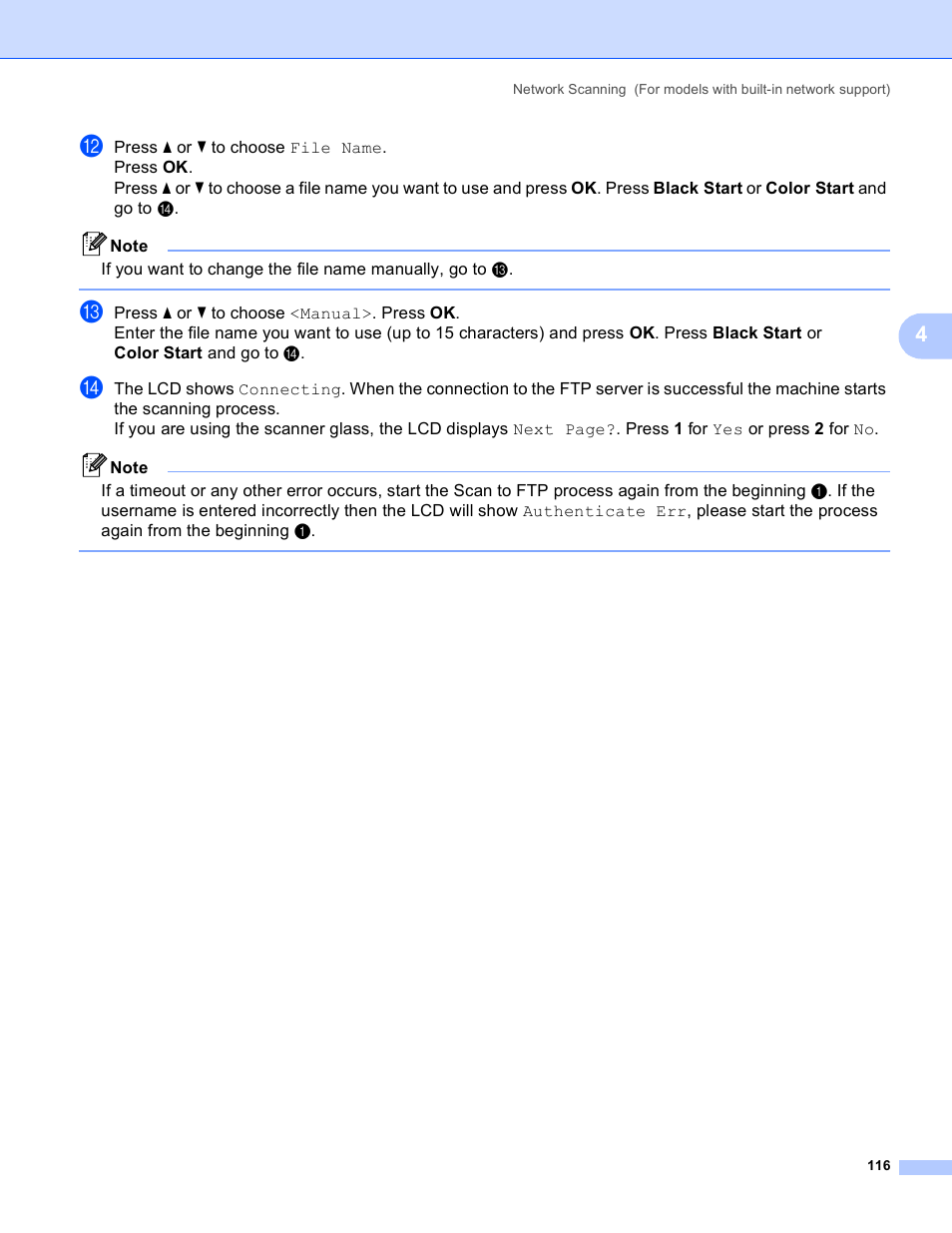 Brother DCP-385C User Manual | Page 124 / 256