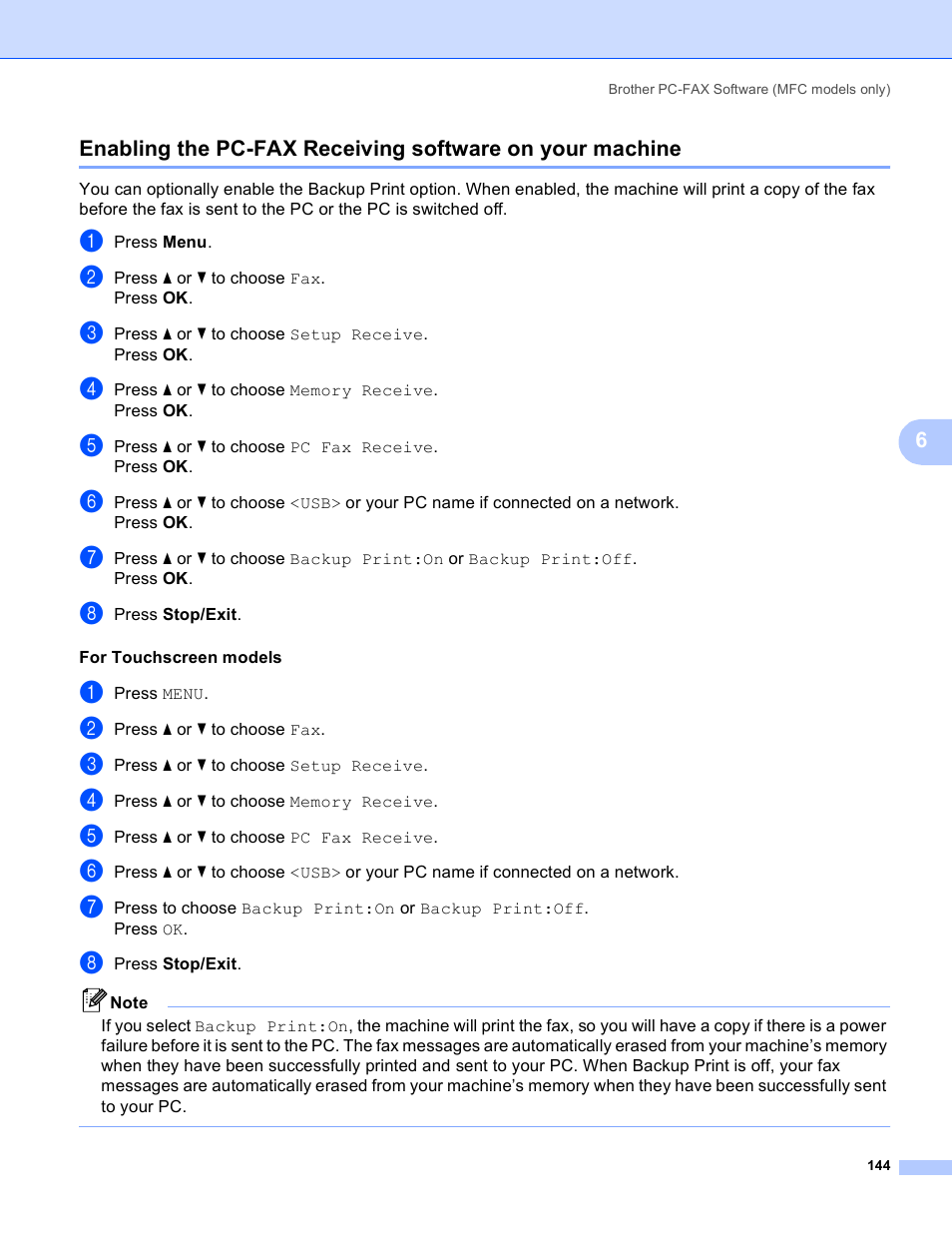 Brother DCP-385C User Manual | Page 152 / 256