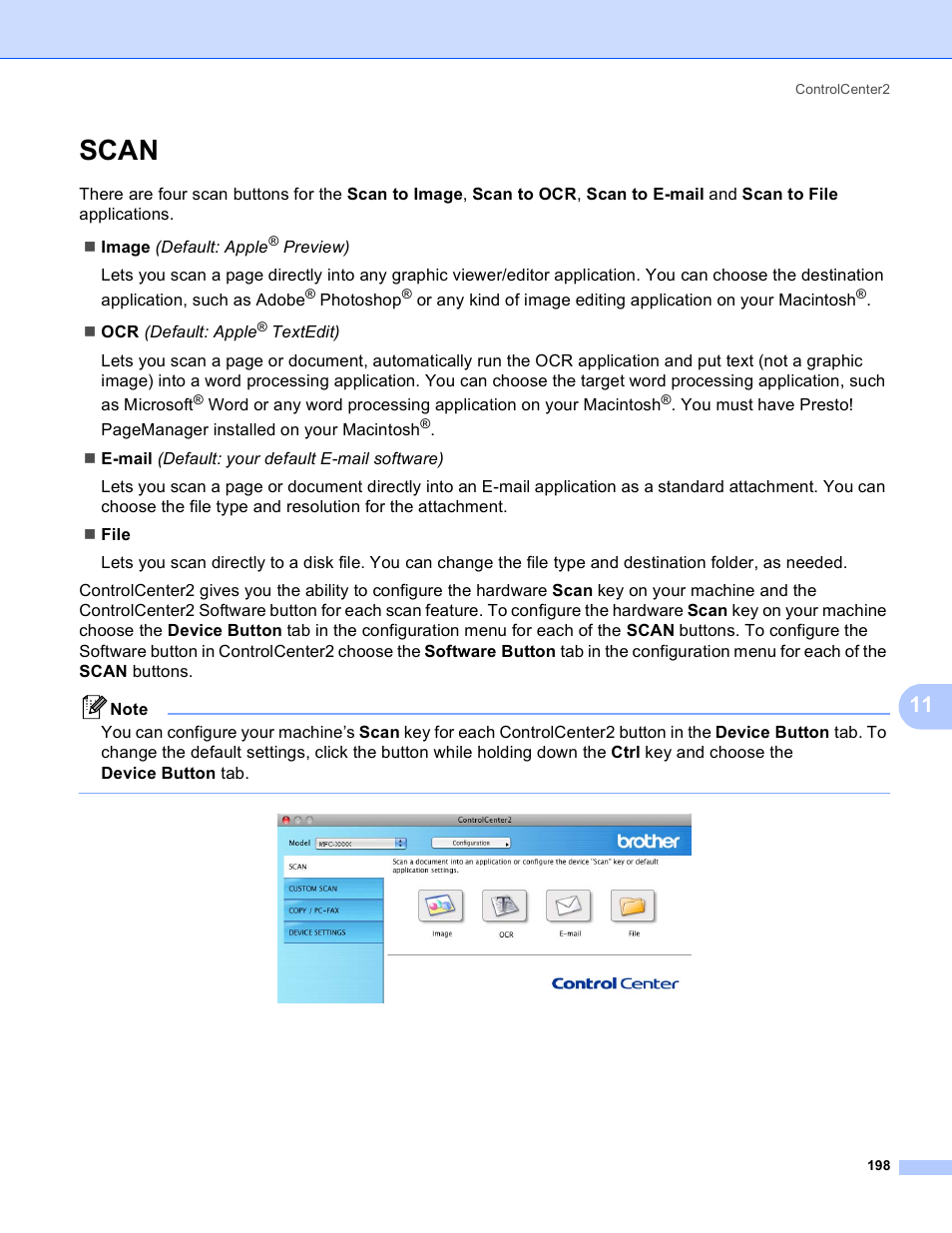Scan | Brother DCP-385C User Manual | Page 206 / 256