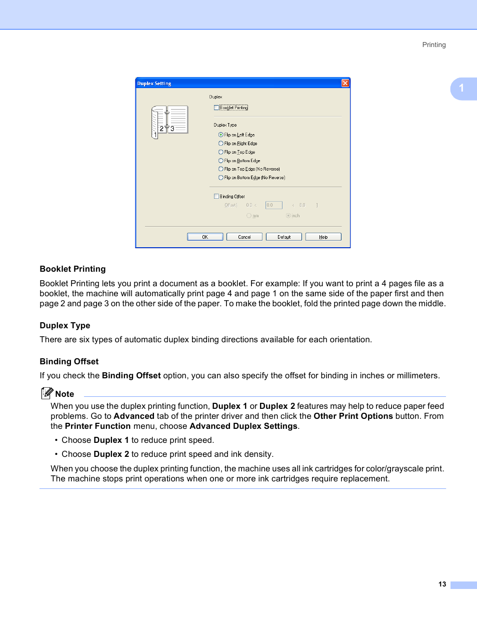 Booklet printing | Brother DCP-385C User Manual | Page 21 / 256