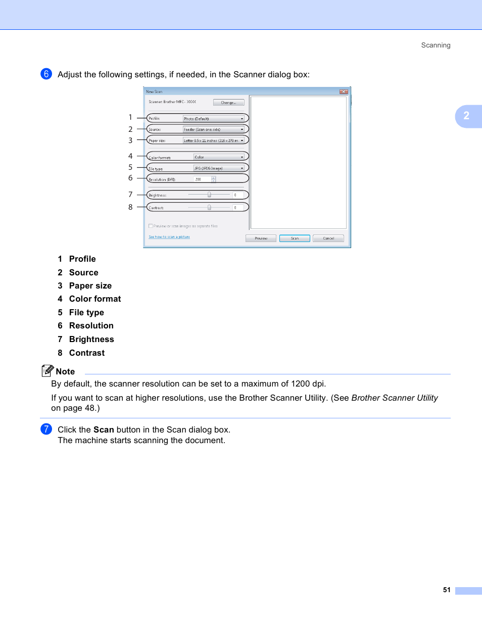 Brother DCP-385C User Manual | Page 59 / 256