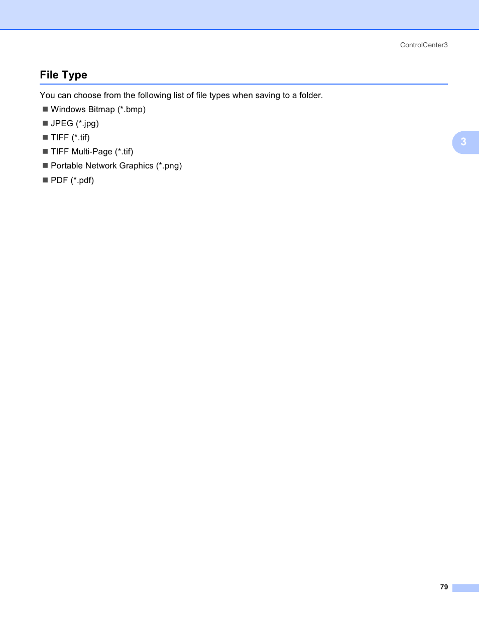 File type, 3file type | Brother DCP-385C User Manual | Page 87 / 256