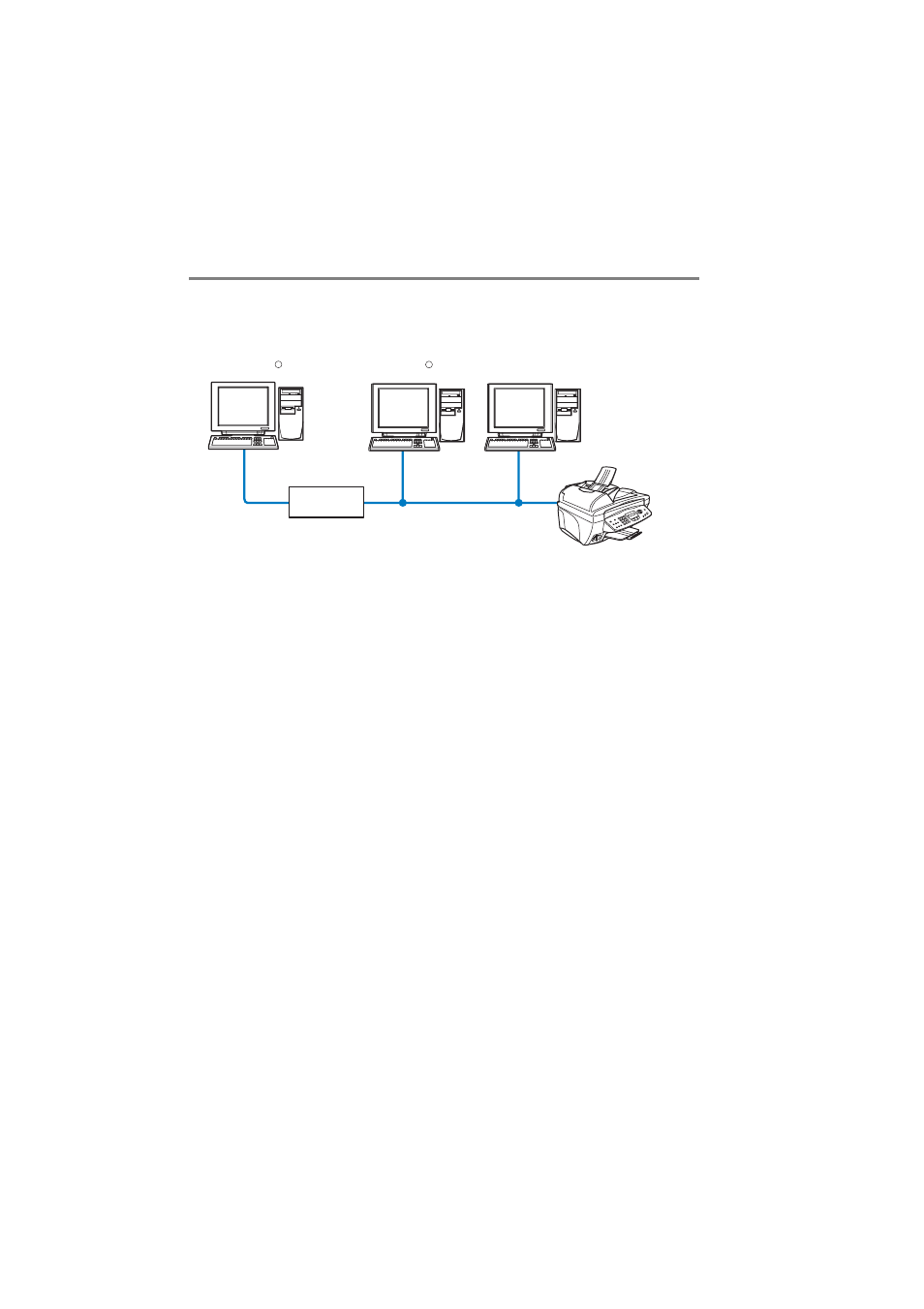 Network example, Network example -5, Example : peer-to-peer (tcp/ip) -5 | Example : peer-to-peer (tcp/ip) | Brother MFC-3320CN User Manual | Page 15 / 105