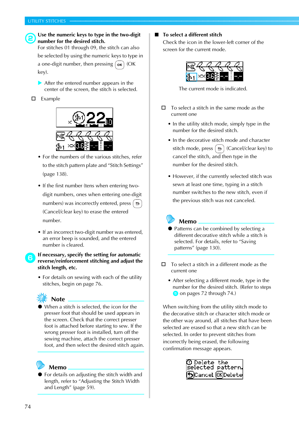 Brother NX-800 User Manual | Page 76 / 176