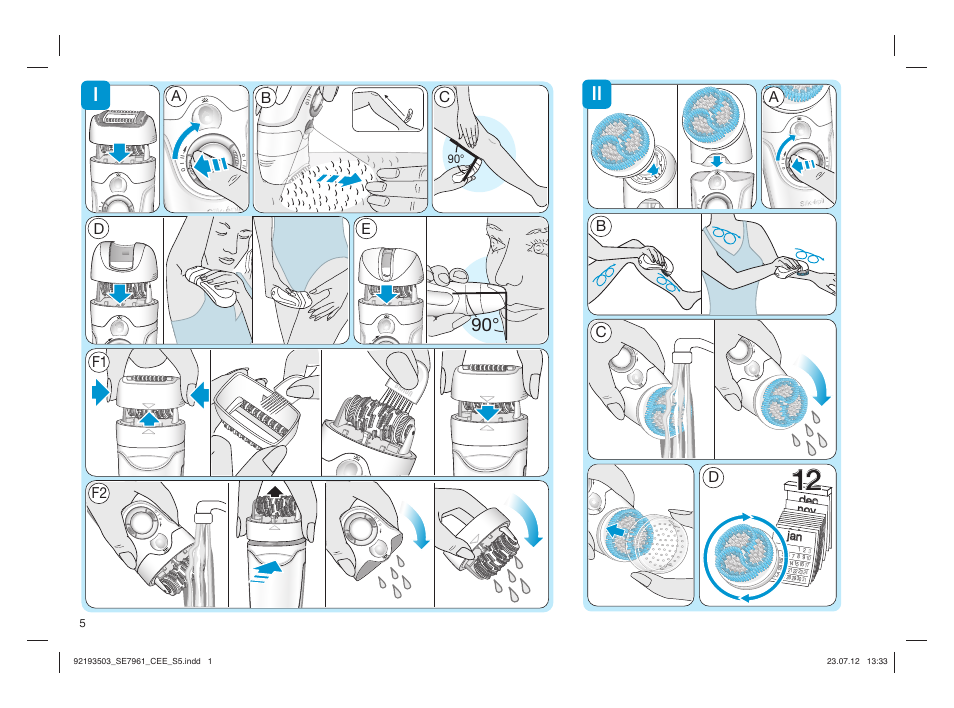 92193503_se7961_cee_s5, Ab c d, Ad e f1 f2 b c | March | Braun 7961 Silk-épil 7 - SkinSpa Spa  RU User Manual | Page 5 / 40