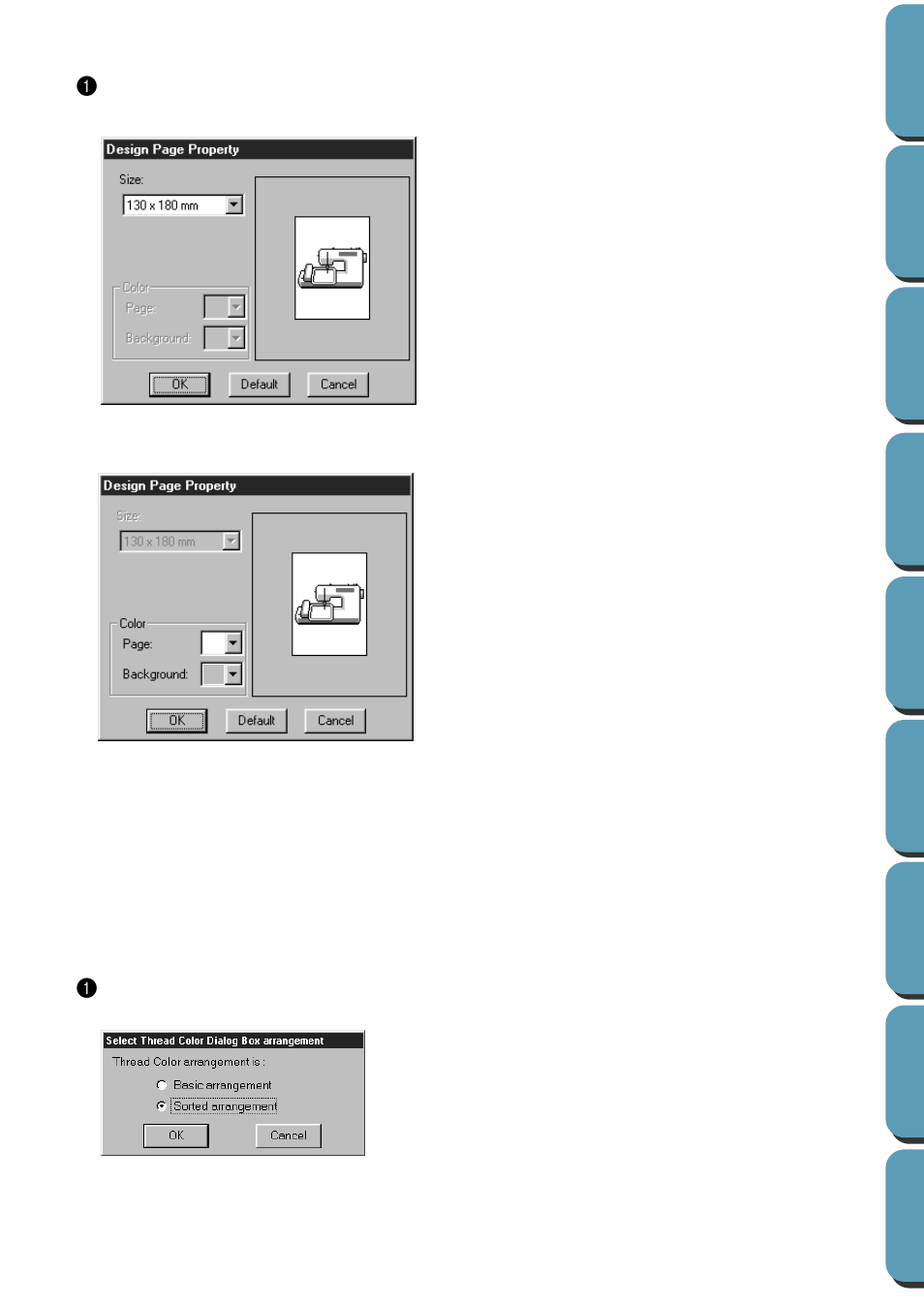 Select color arrangement | Brother PE-DESIGN Ver.432 User Manual | Page 112 / 252