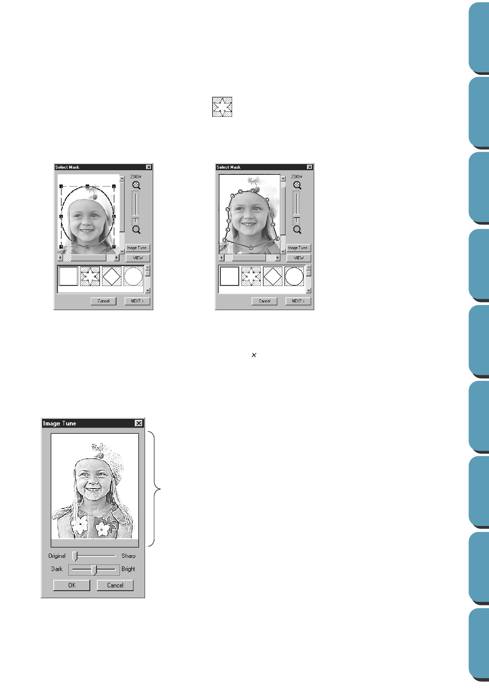 Emphasizing the outline | Brother PE-DESIGN Ver.432 User Manual | Page 120 / 252