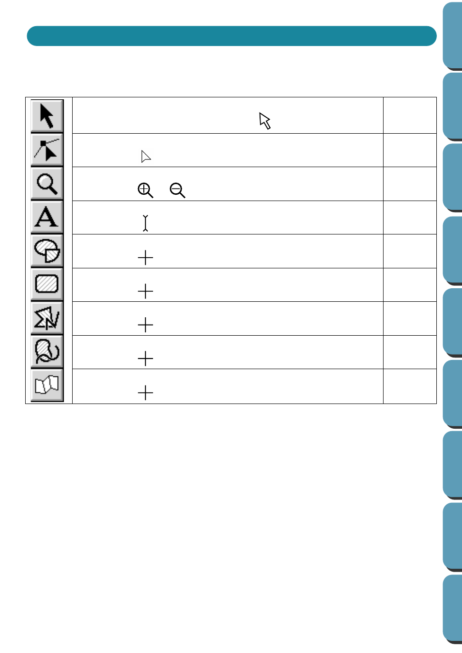 Using the tool box | Brother PE-DESIGN Ver.432 User Manual | Page 128 / 252