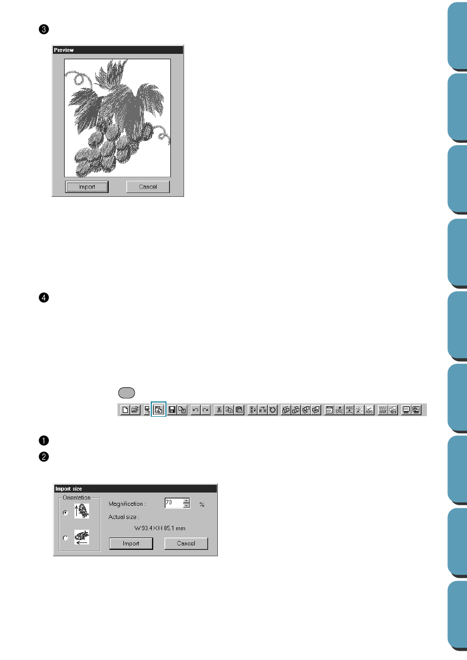 Import – from design center | Brother PE-DESIGN Ver.432 User Manual | Page 161 / 252