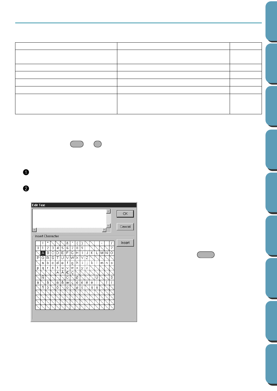 Text menu, Edit text letters | Brother PE-DESIGN Ver.432 User Manual | Page 180 / 252