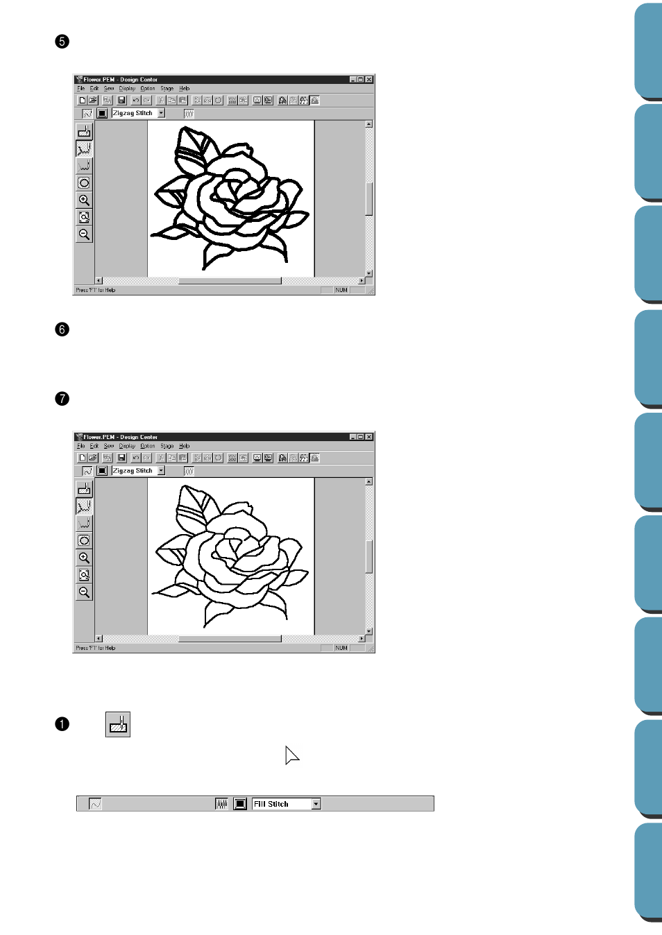 Setting the regions, Setting the regions 1 | Brother PE-DESIGN Ver.432 User Manual | Page 30 / 252