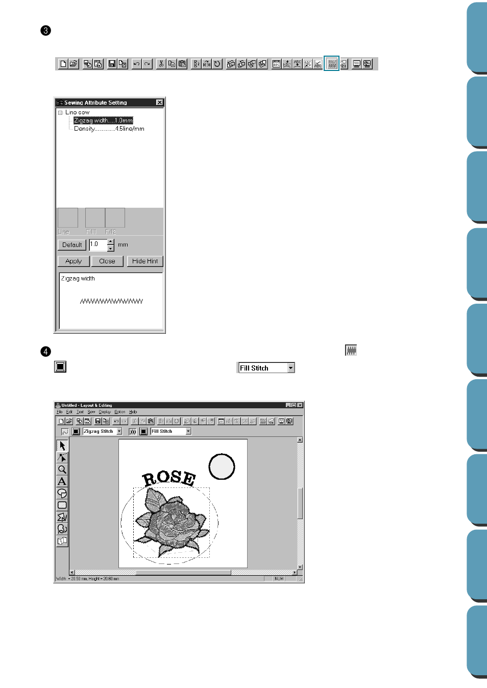 Brother PE-DESIGN Ver.432 User Manual | Page 47 / 252