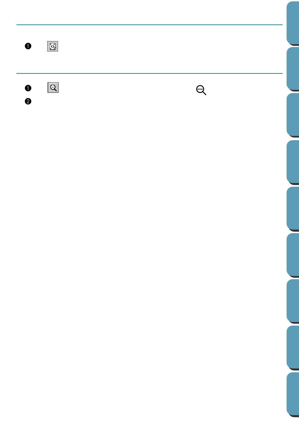 Zoom-out mode, Fit design page to window | Brother PE-DESIGN Ver.432 User Manual | Page 70 / 252