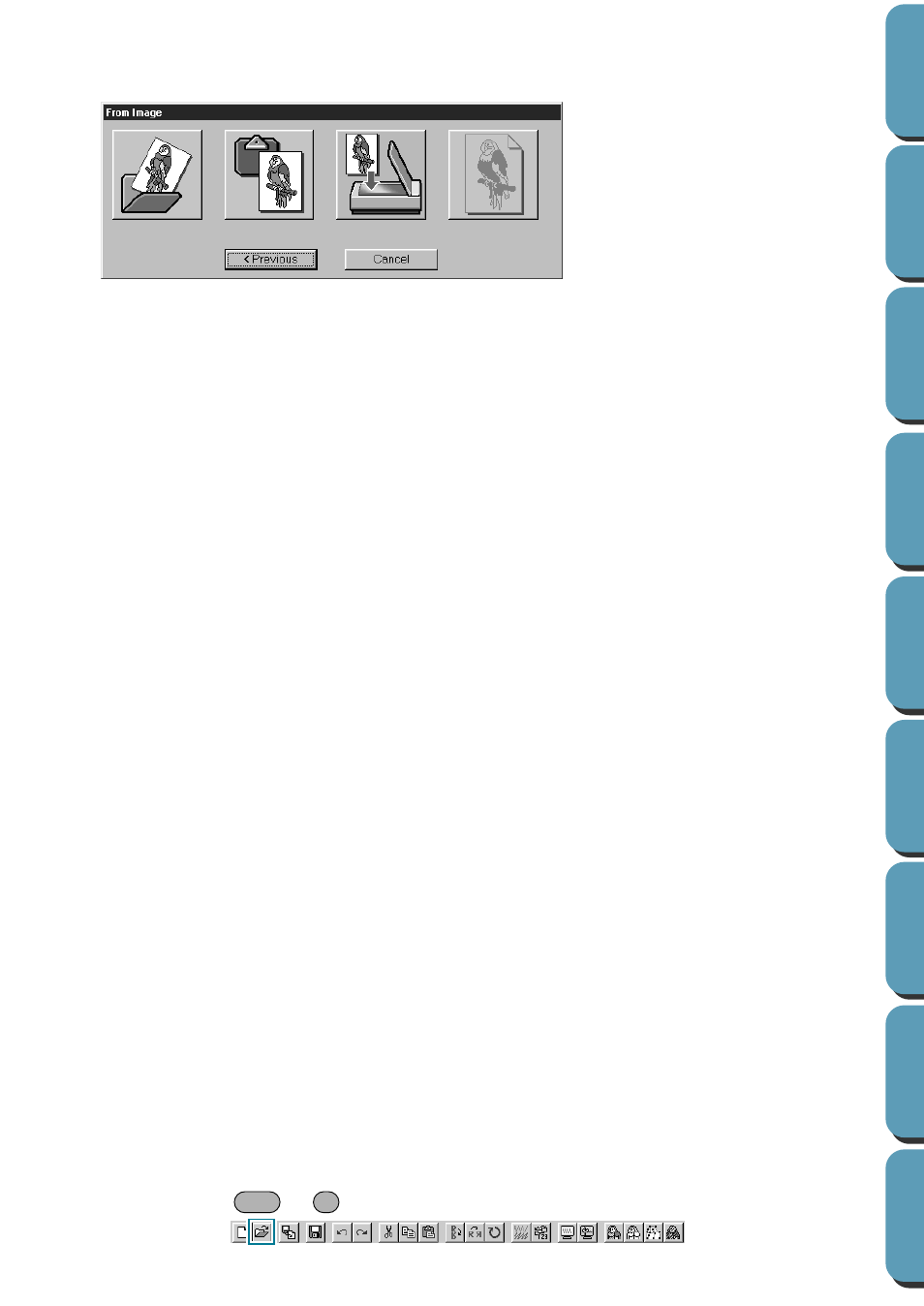 Open | Brother PE-DESIGN Ver.432 User Manual | Page 91 / 252