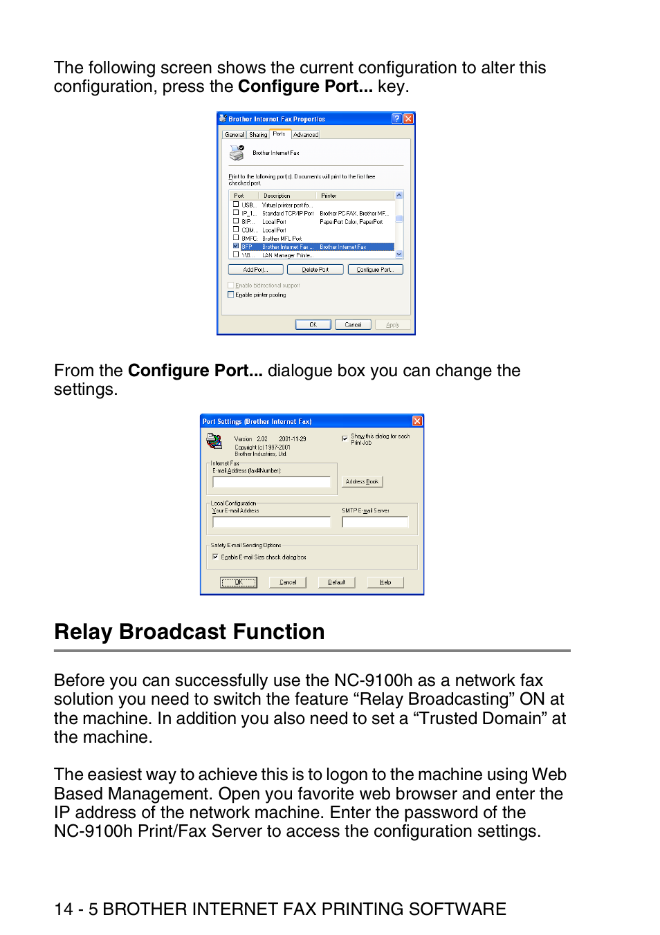 Relay broadcast function, Relay broadcast function -5 | Brother MFC 8840D User Manual | Page 151 / 176