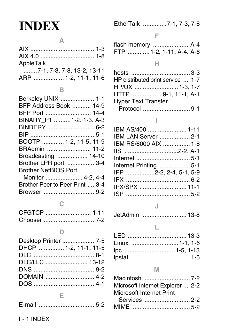 Index | Brother MFC 8840D User Manual | Page 175 / 176