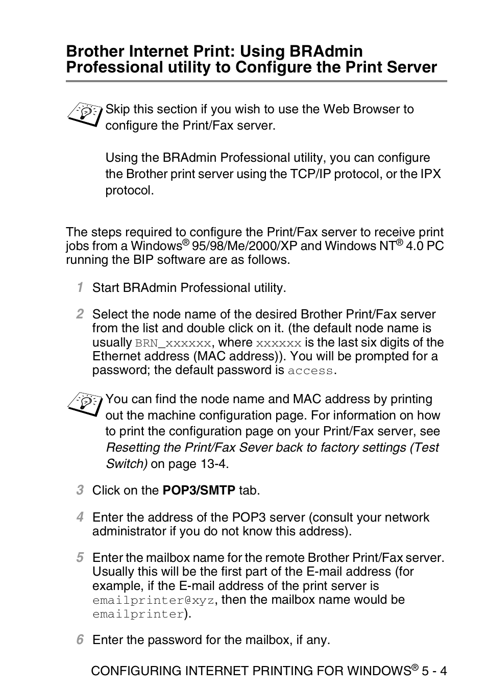 Brother MFC 8840D User Manual | Page 50 / 176