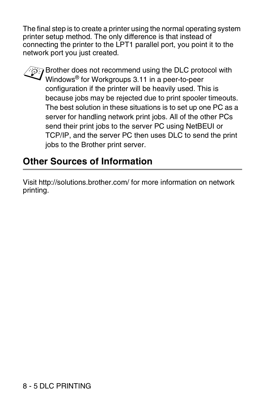 Other sources of information, Other sources of information -5 | Brother MFC 8840D User Manual | Page 87 / 176