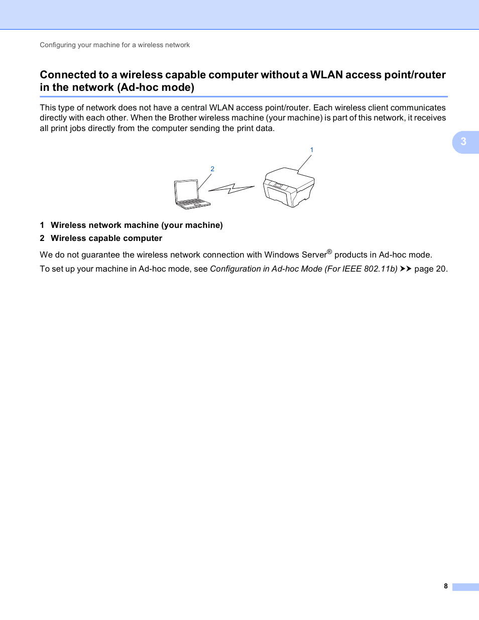 Ad-hoc mode) | Brother DCP-J140W User Manual | Page 12 / 41