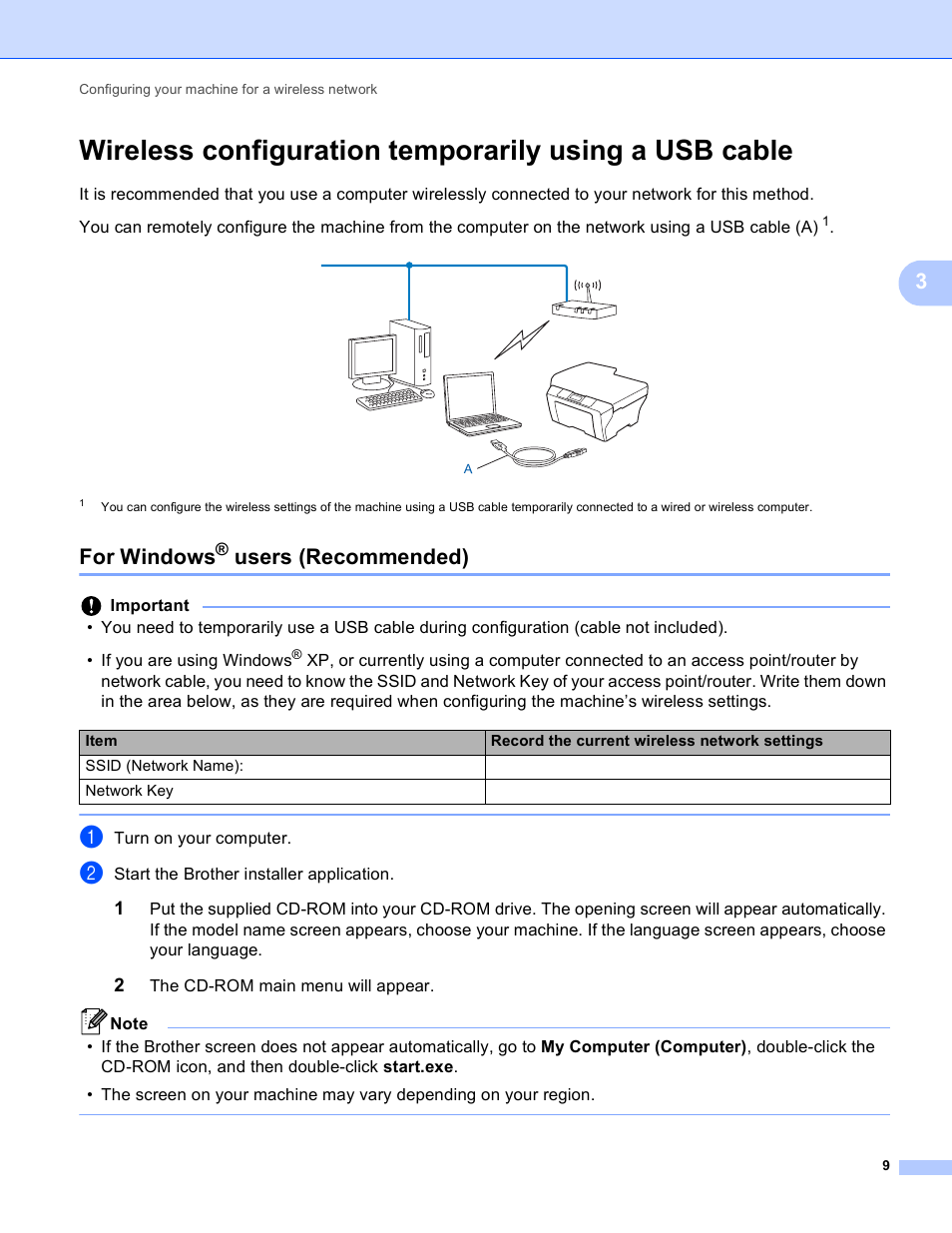 For windows® users (recommended), For windows, Users (recommended) | Brother DCP-J140W User Manual | Page 13 / 41