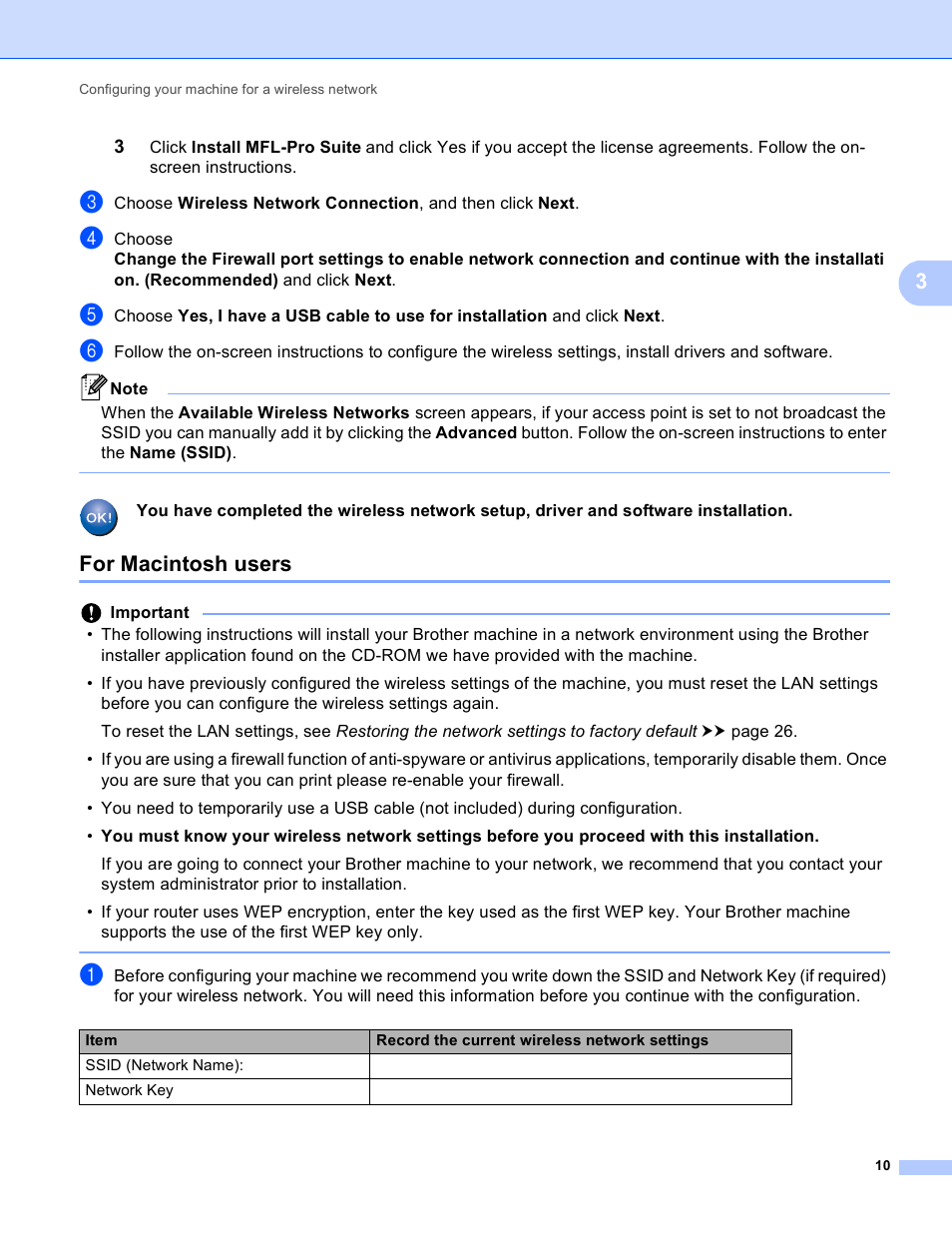 For macintosh users | Brother DCP-J140W User Manual | Page 14 / 41