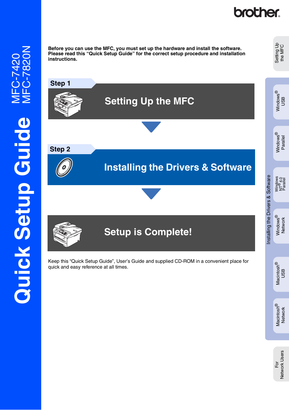 Brother MFC-7820N User Manual | 38 pages