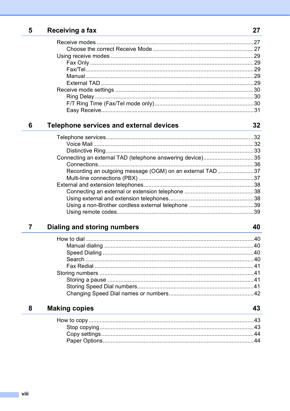 Brother MFC-J630W User Manual | Page 10 / 129