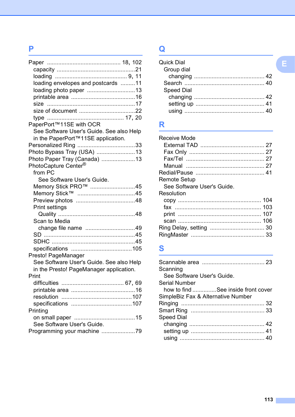 Brother MFC-J630W User Manual | Page 127 / 129