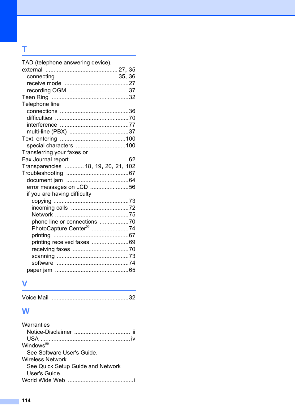 Brother MFC-J630W User Manual | Page 128 / 129