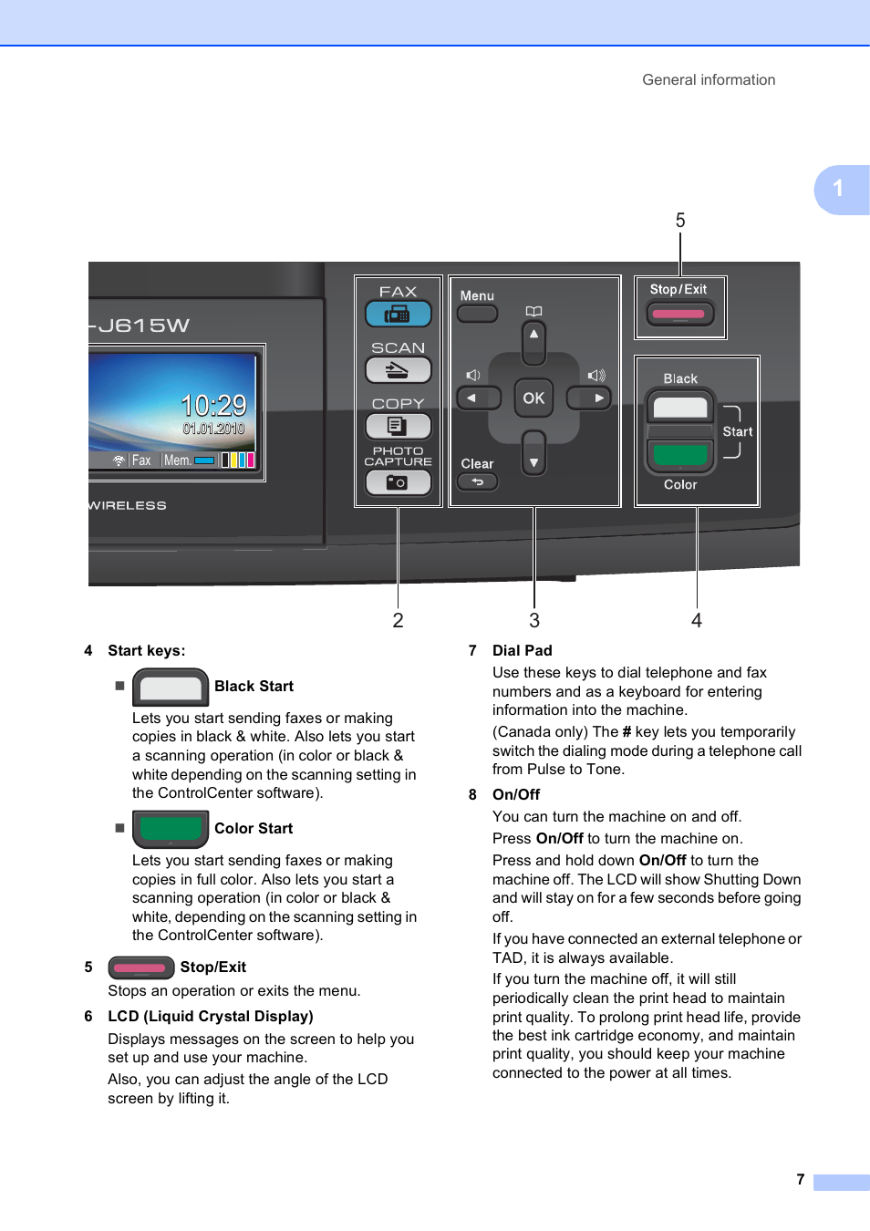 Brother MFC-J630W User Manual | Page 21 / 129