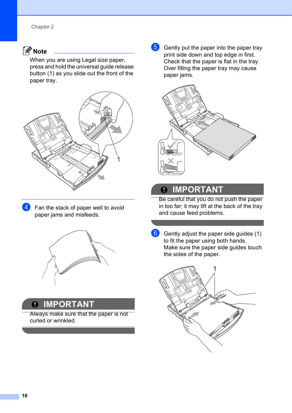 Important | Brother MFC-J630W User Manual | Page 24 / 129
