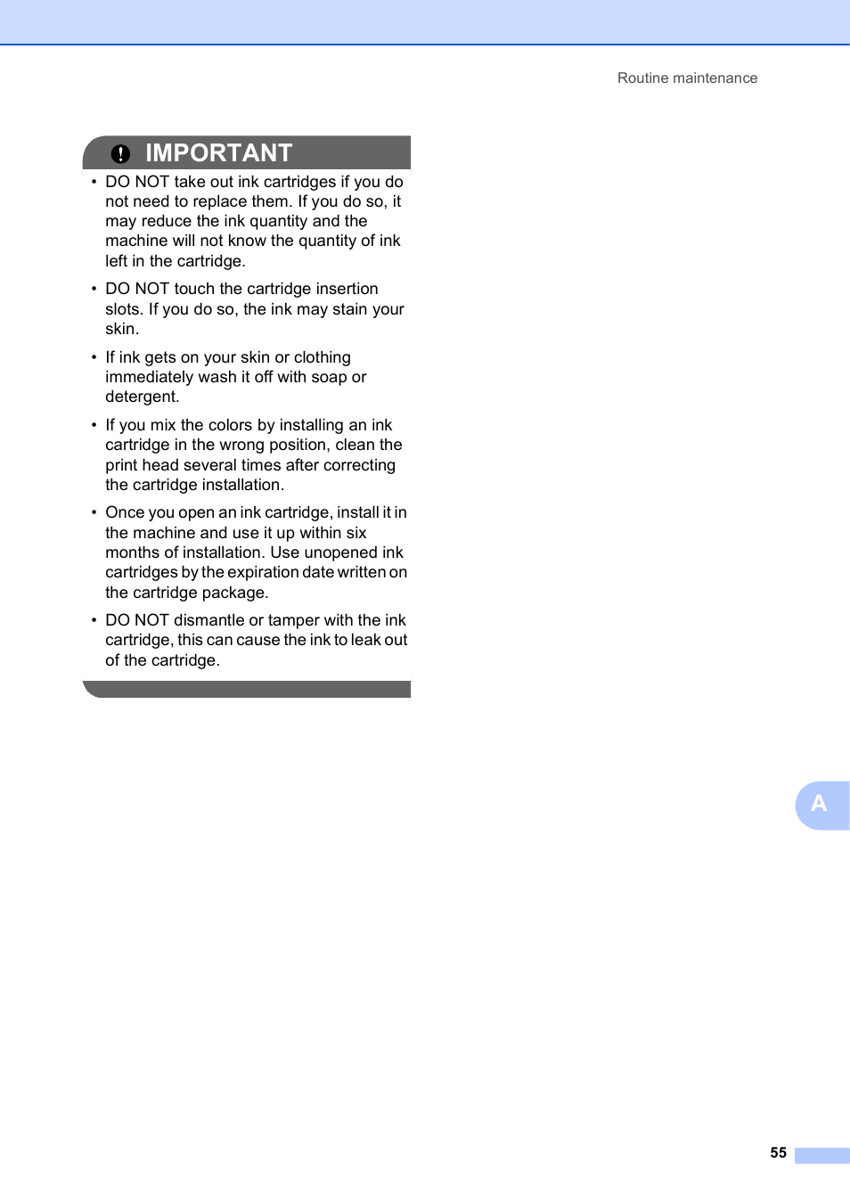 Important | Brother MFC-J630W User Manual | Page 69 / 129