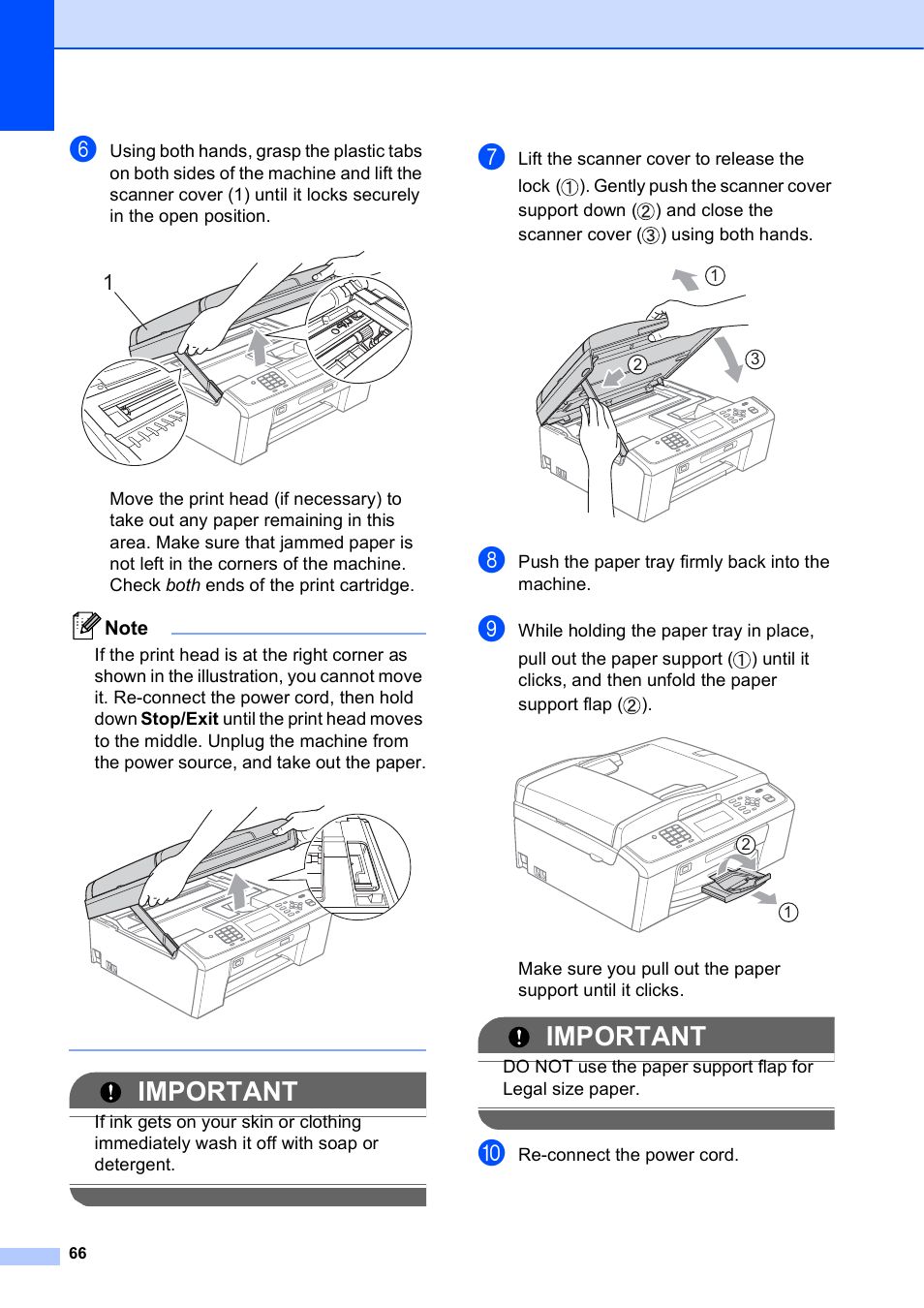 Important | Brother MFC-J630W User Manual | Page 80 / 129