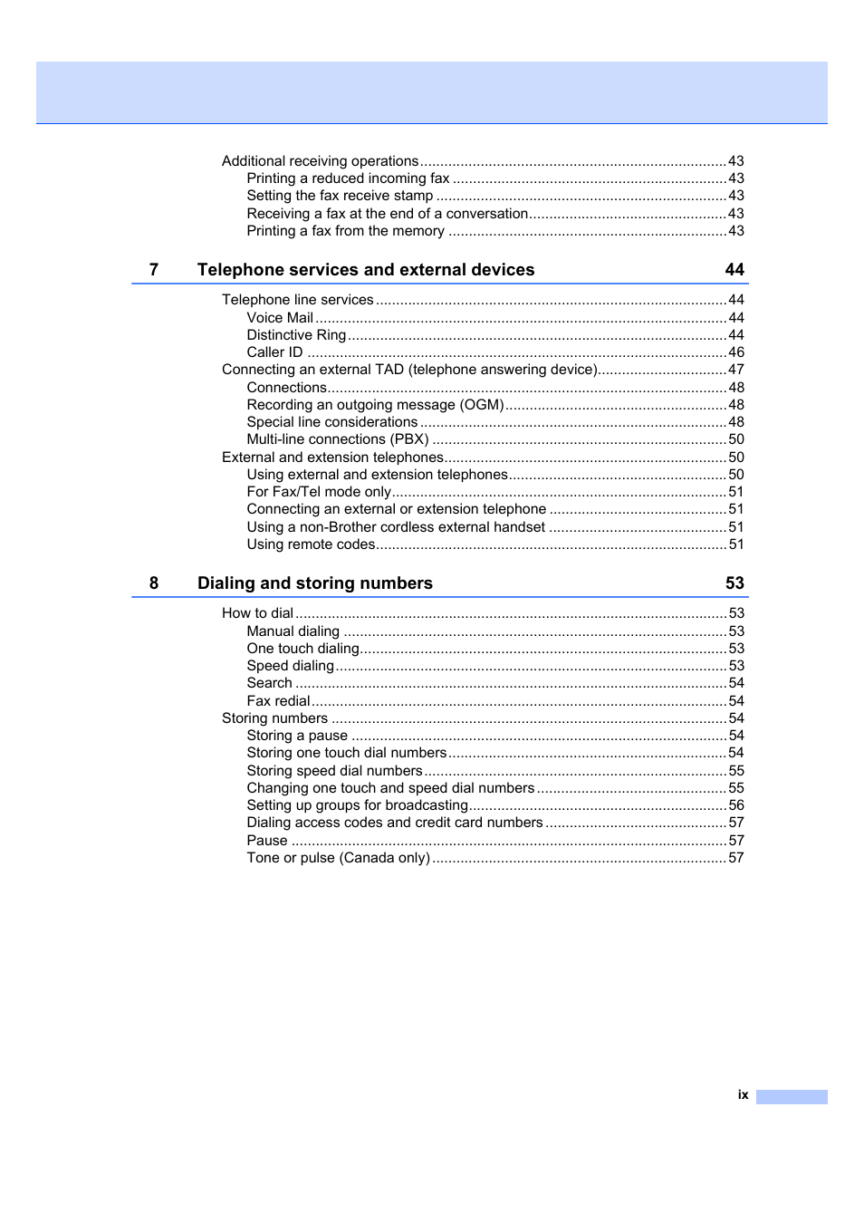 Brother MFC 7840W User Manual | Page 11 / 192