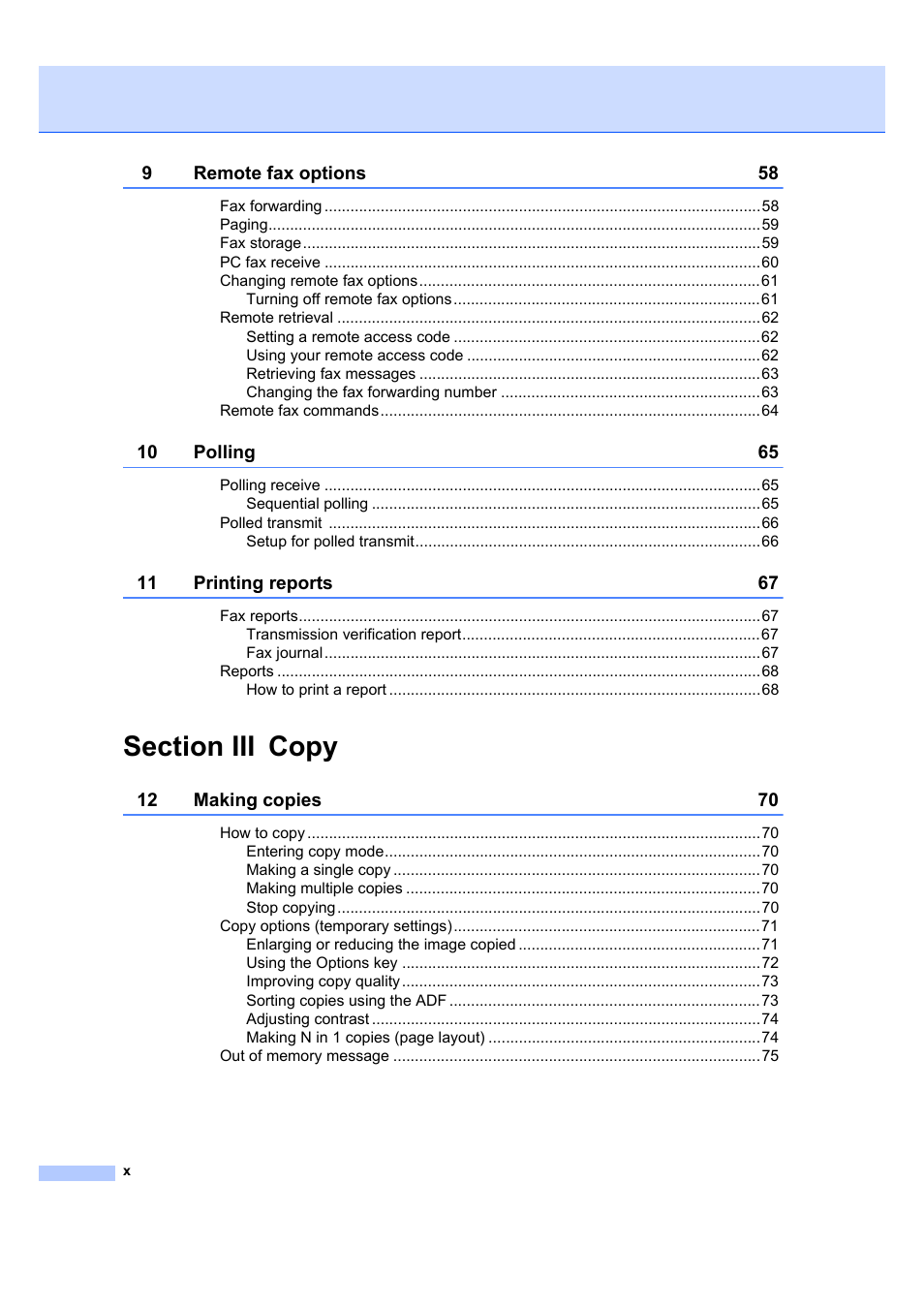 Brother MFC 7840W User Manual | Page 12 / 192