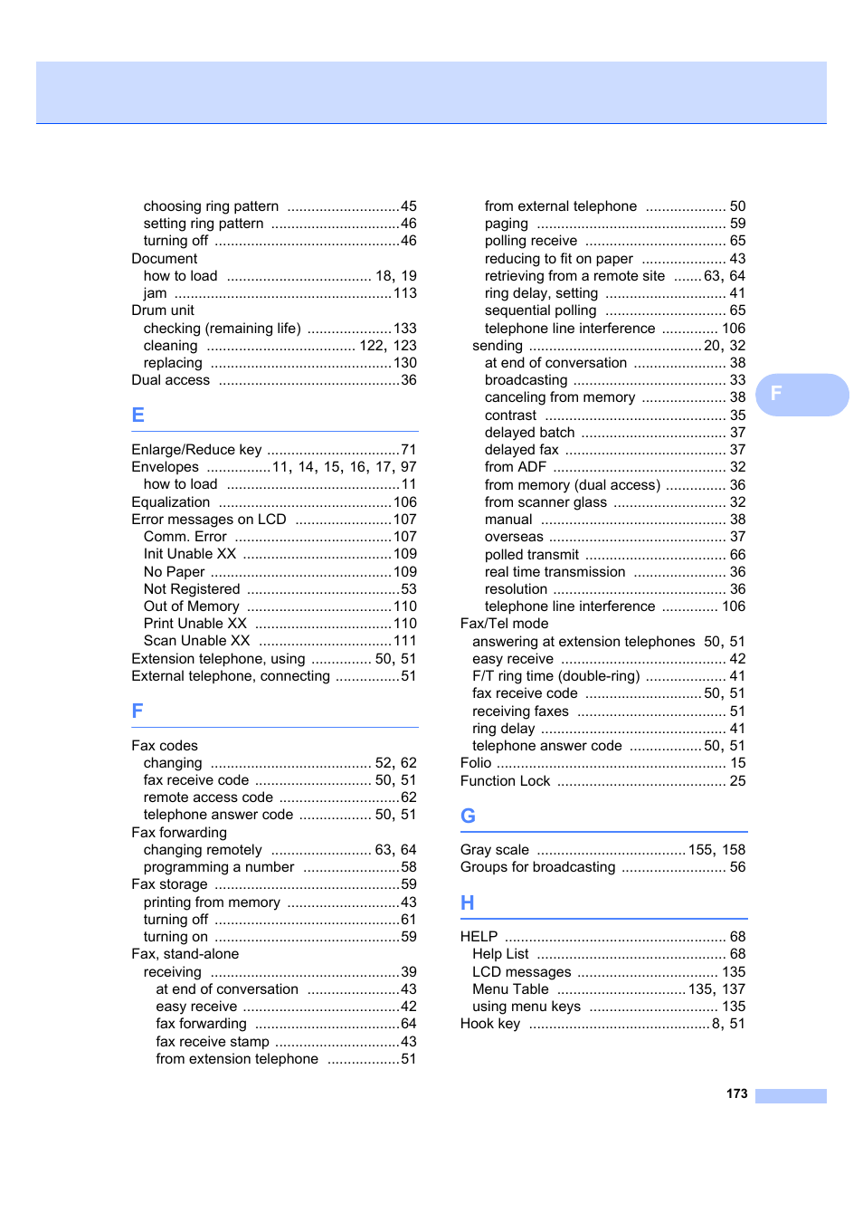 Brother MFC 7840W User Manual | Page 187 / 192