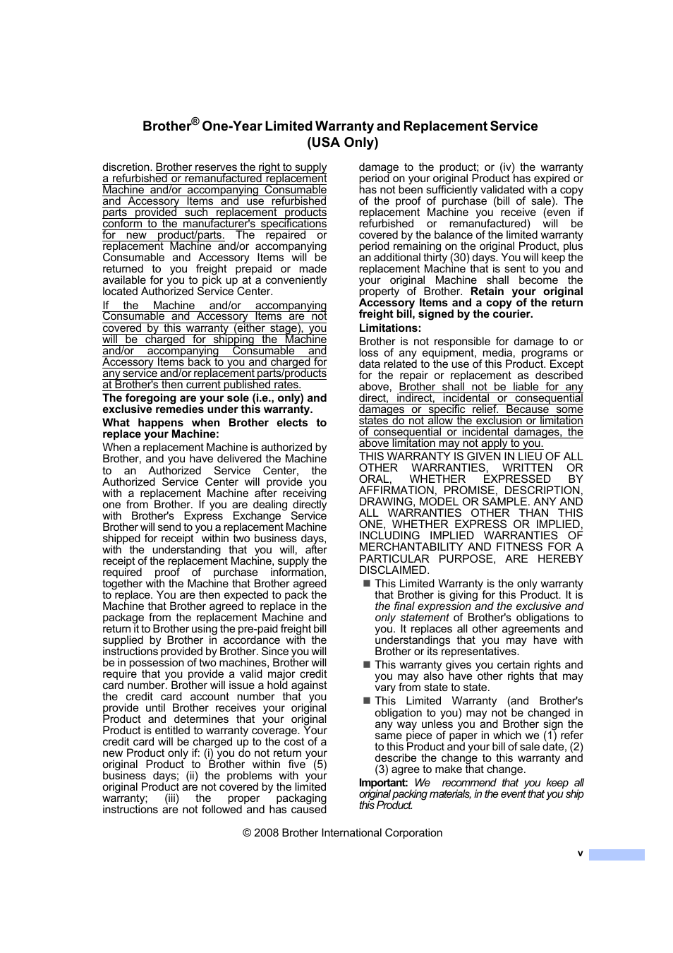 Brother | Brother MFC 7840W User Manual | Page 7 / 192