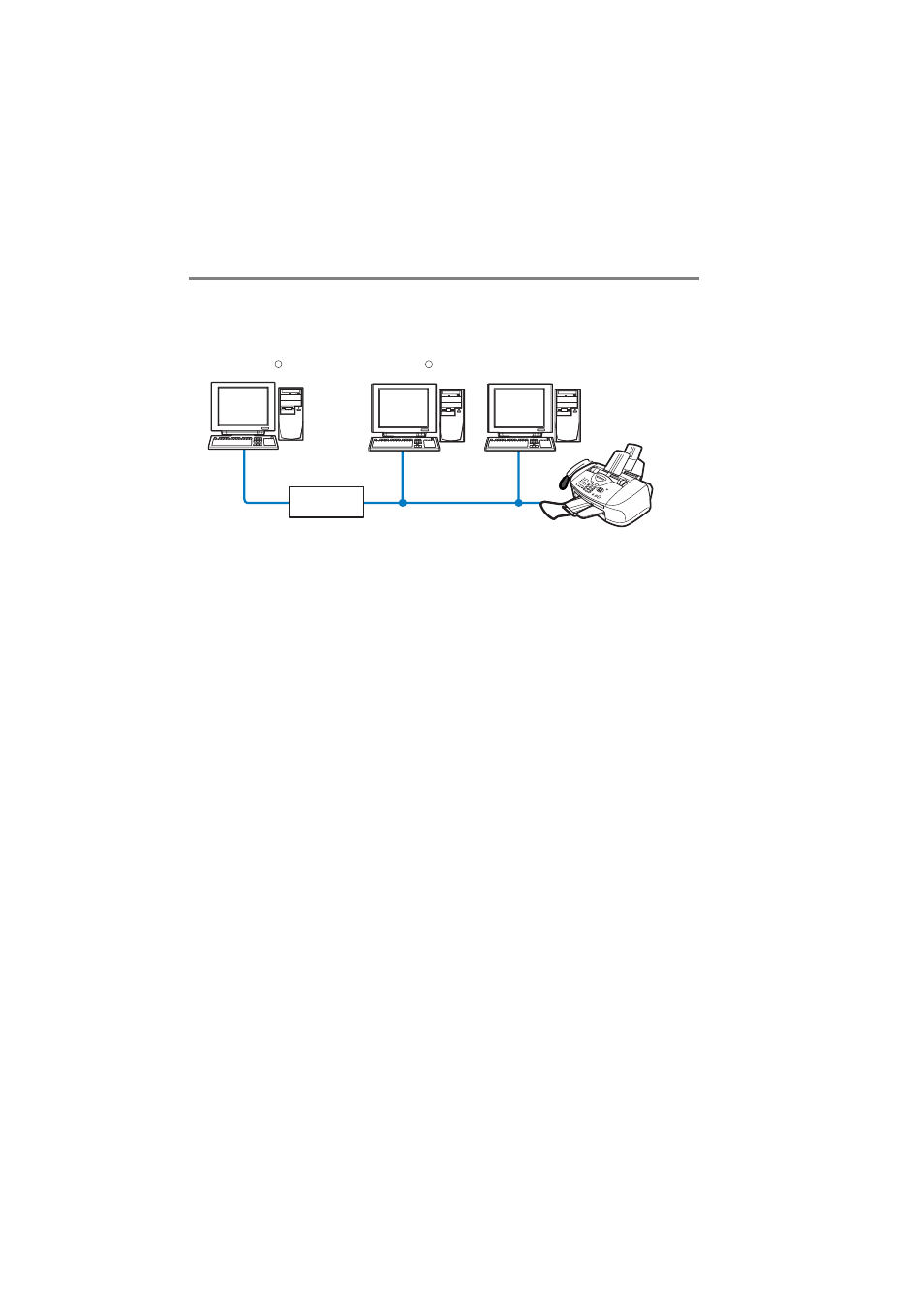 Network example, Network example -5, Example : peer-to-peer (tcp/ip) -5 | Example : peer-to-peer (tcp/ip) | Brother FAX 1920CN User Manual | Page 15 / 103