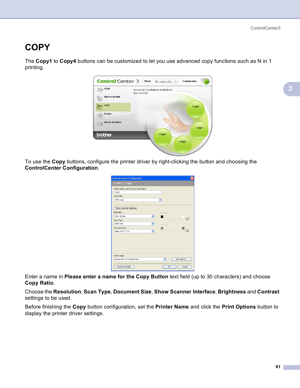 Copy | Brother MFC-3360C User Manual | Page 67 / 155