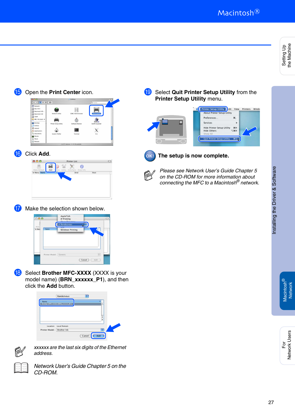 Brother MFC 210C User Manual | Page 29 / 37
