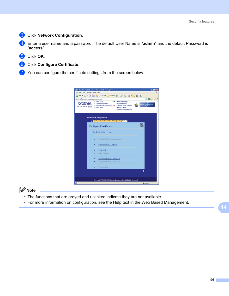 Brother HL-3075CW User Manual | Page 106 / 143