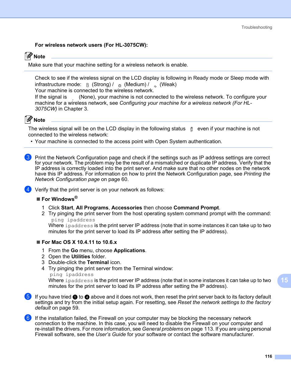 Brother HL-3075CW User Manual | Page 126 / 143