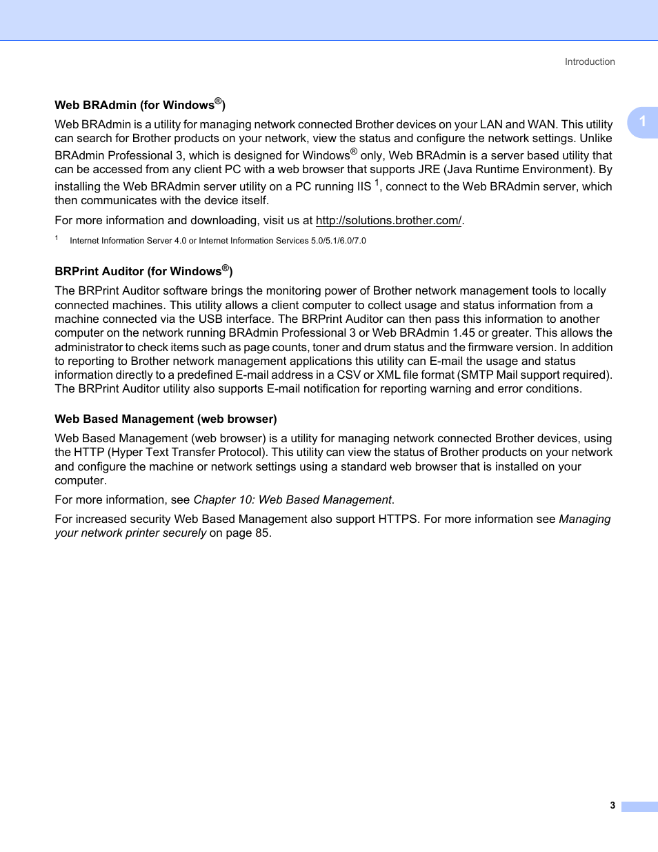 Brother HL-3075CW User Manual | Page 13 / 143