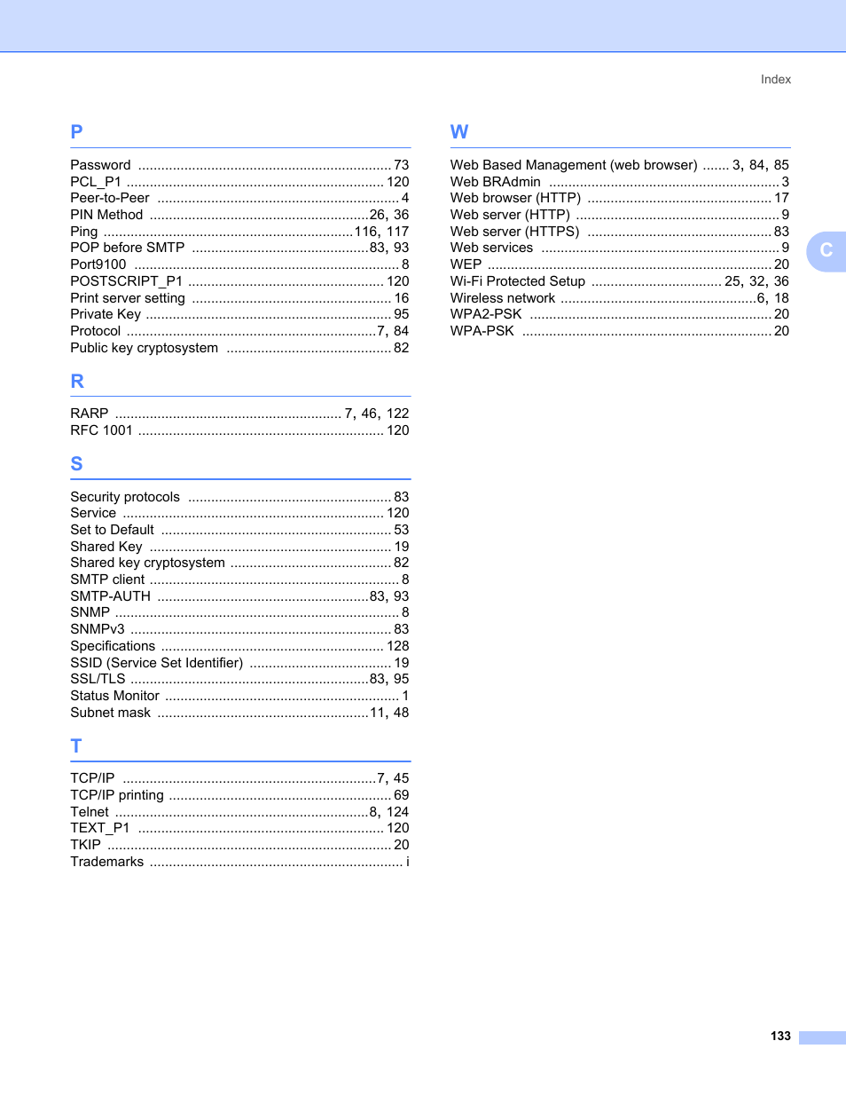 Brother HL-3075CW User Manual | Page 143 / 143