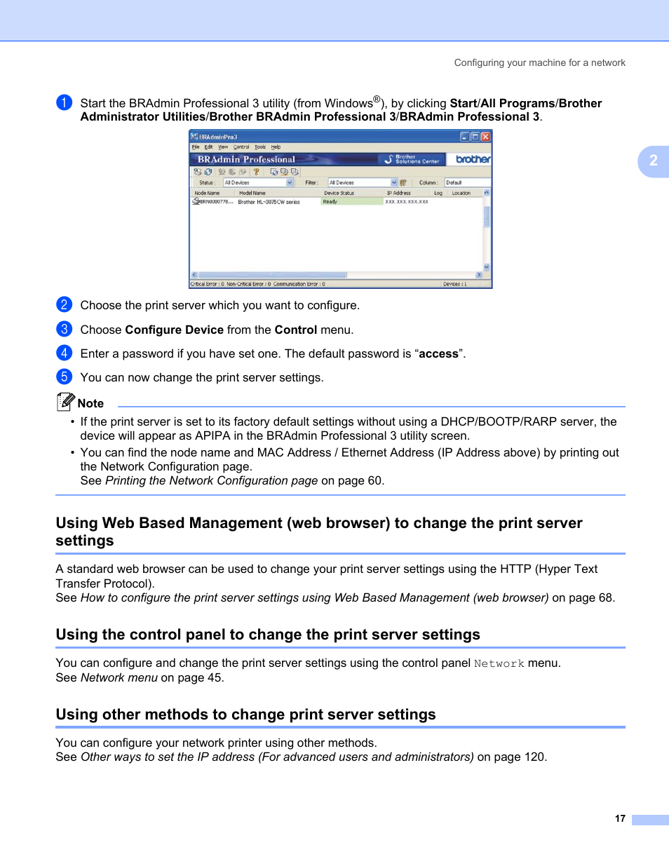 Brother HL-3075CW User Manual | Page 27 / 143