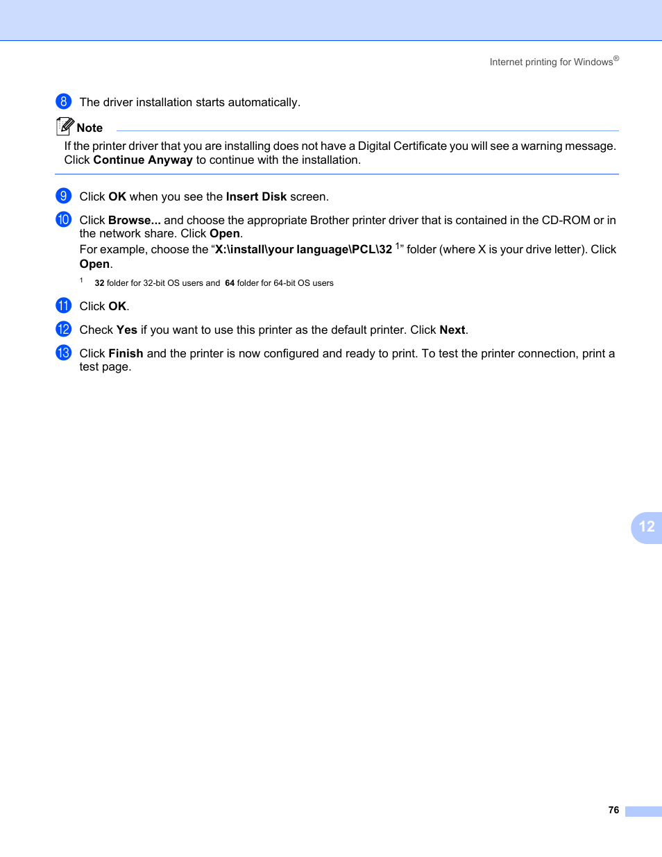 Brother HL-3075CW User Manual | Page 86 / 143