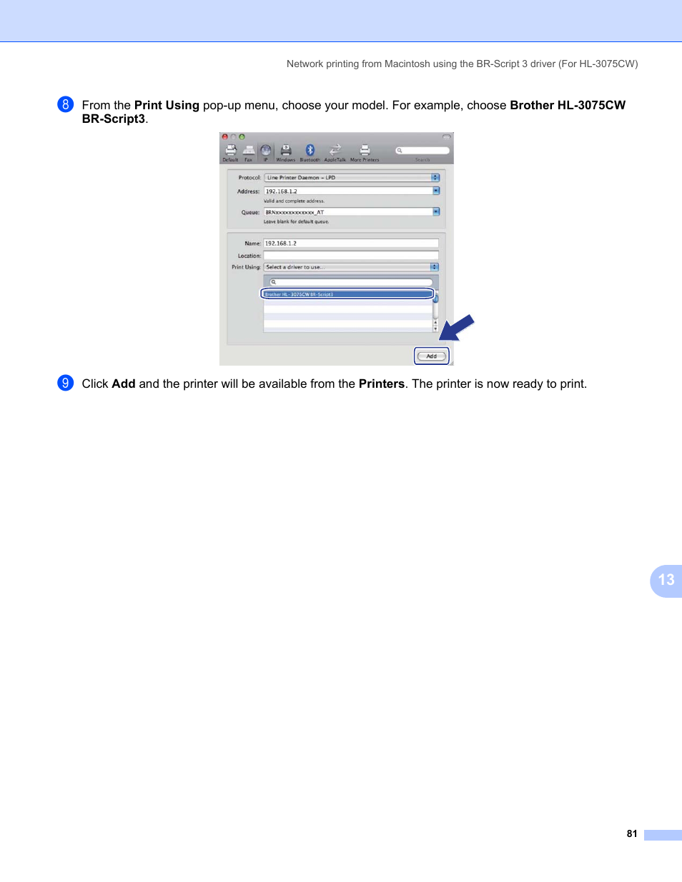 Brother HL-3075CW User Manual | Page 91 / 143