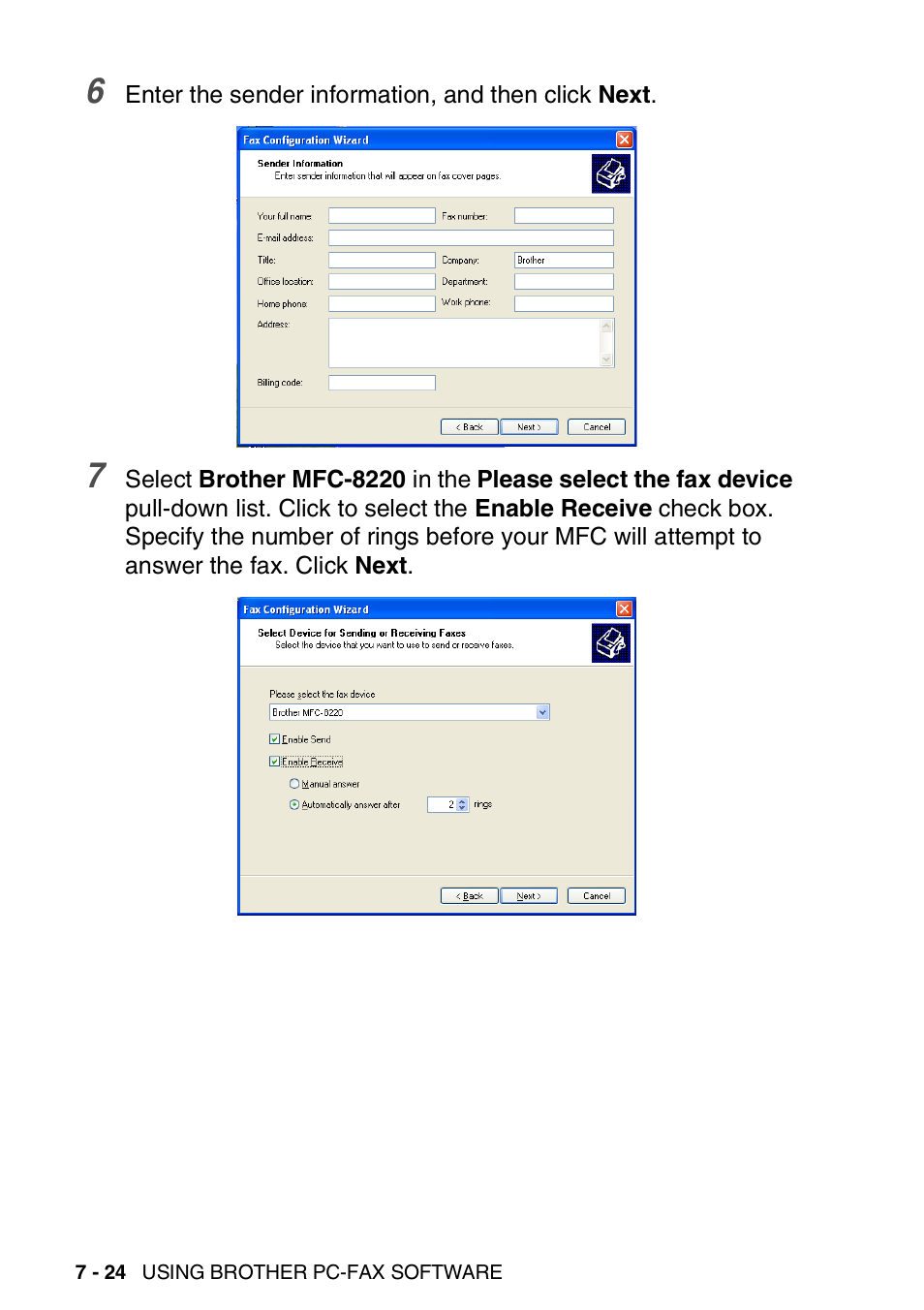 Brother MFC 8220 User Manual | Page 148 / 198