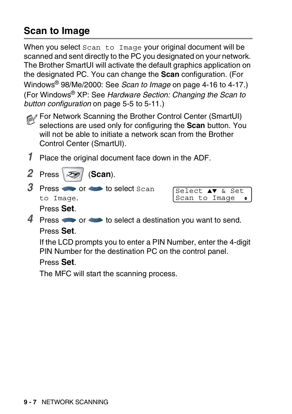 Scan to image, Scan to ocr -8 | Brother MFC 8220 User Manual | Page 188 / 198