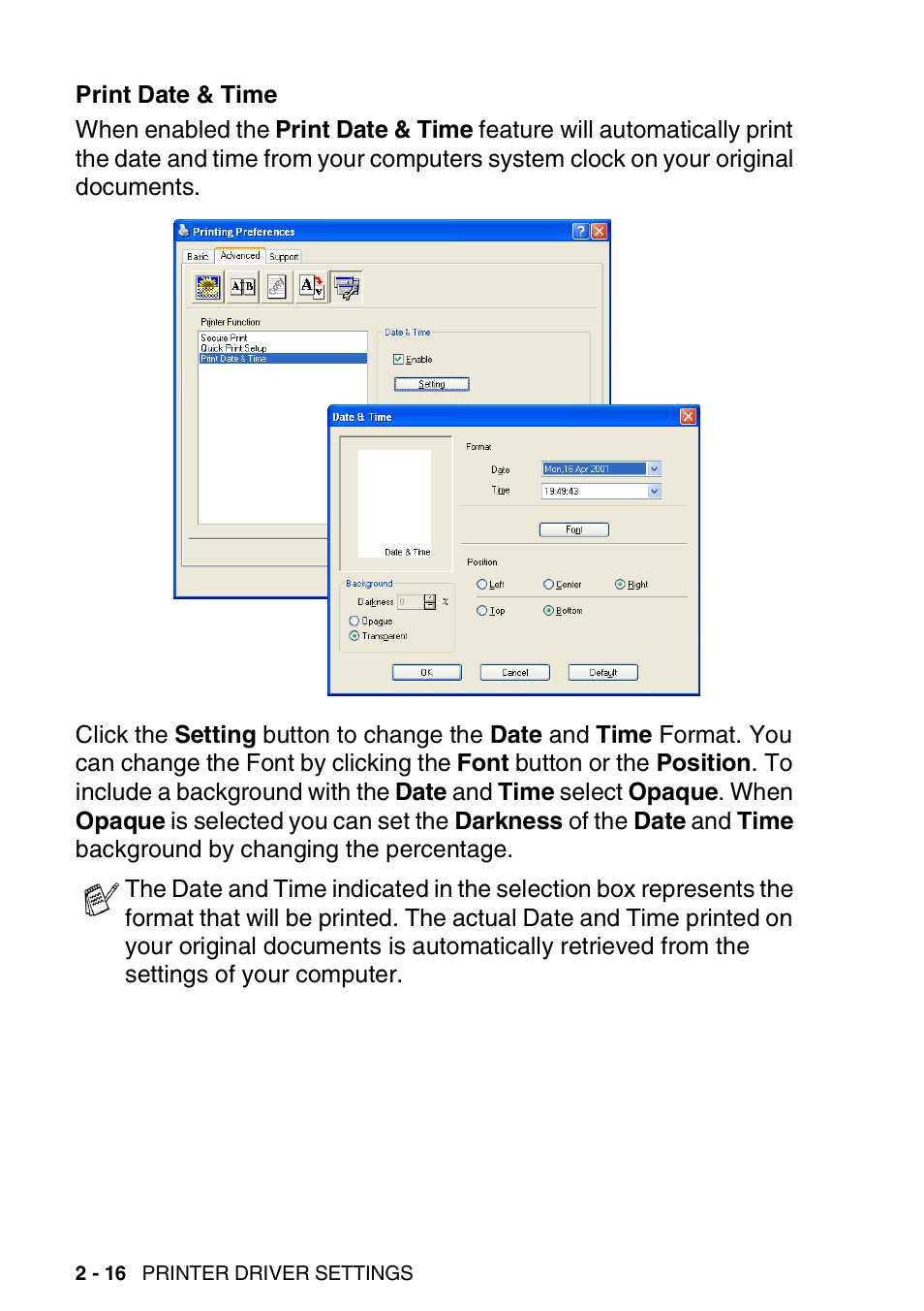 Brother MFC 8220 User Manual | Page 36 / 198